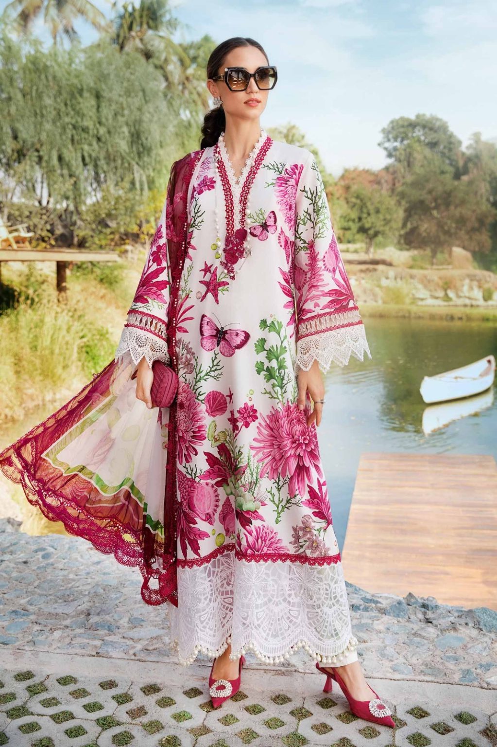 M.Prints | Unstitched Printed Lawn Suit | MPT-2510-A