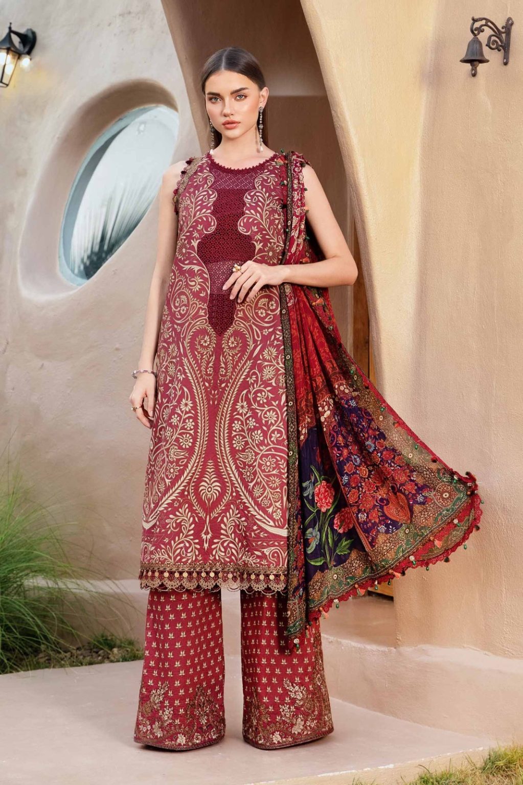 M.Prints | Unstitched Printed Lawn Suit | MPT-2512-A