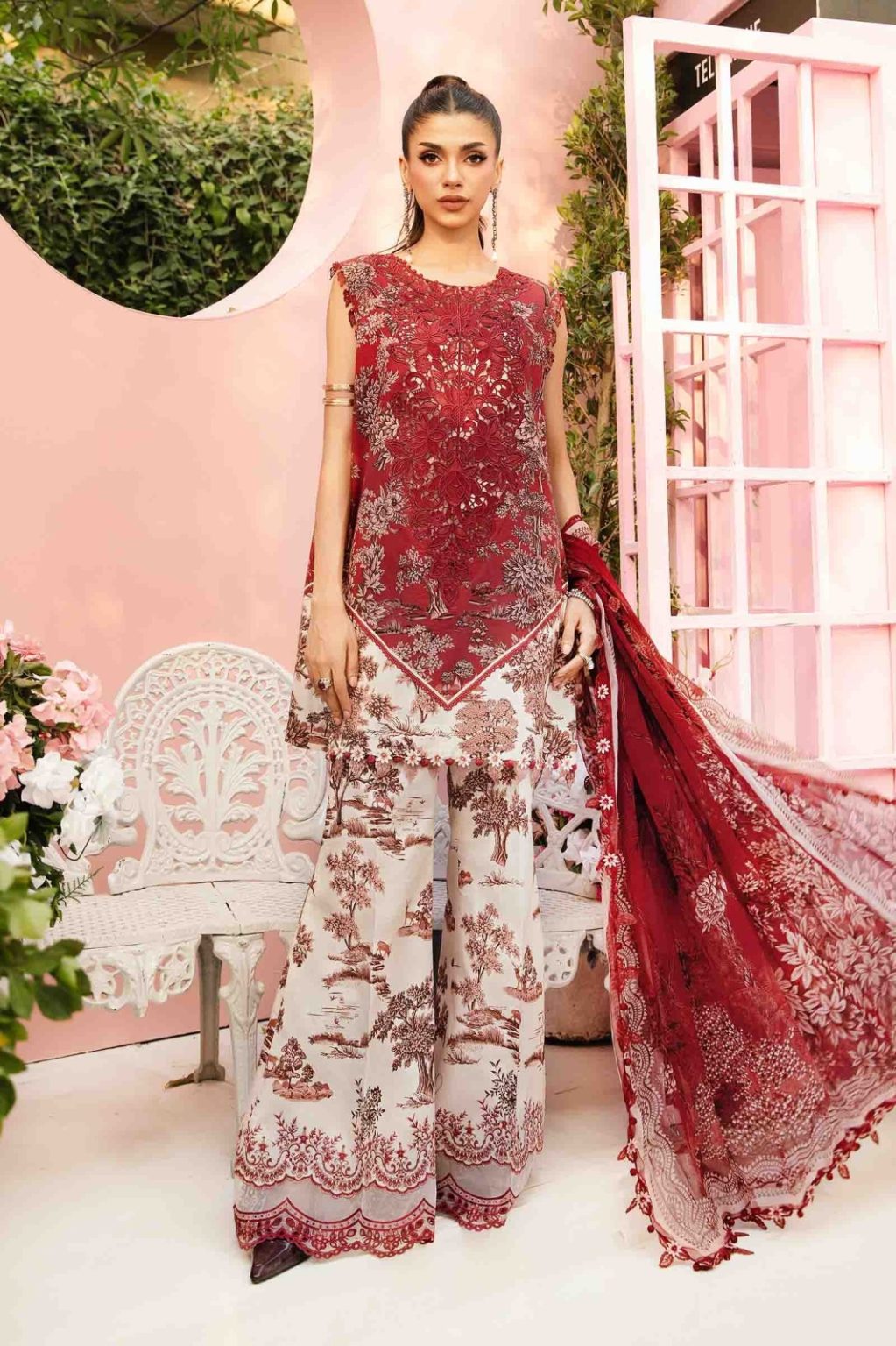 M.Prints | Unstitched Printed Lawn Suit | MPT-2608-A