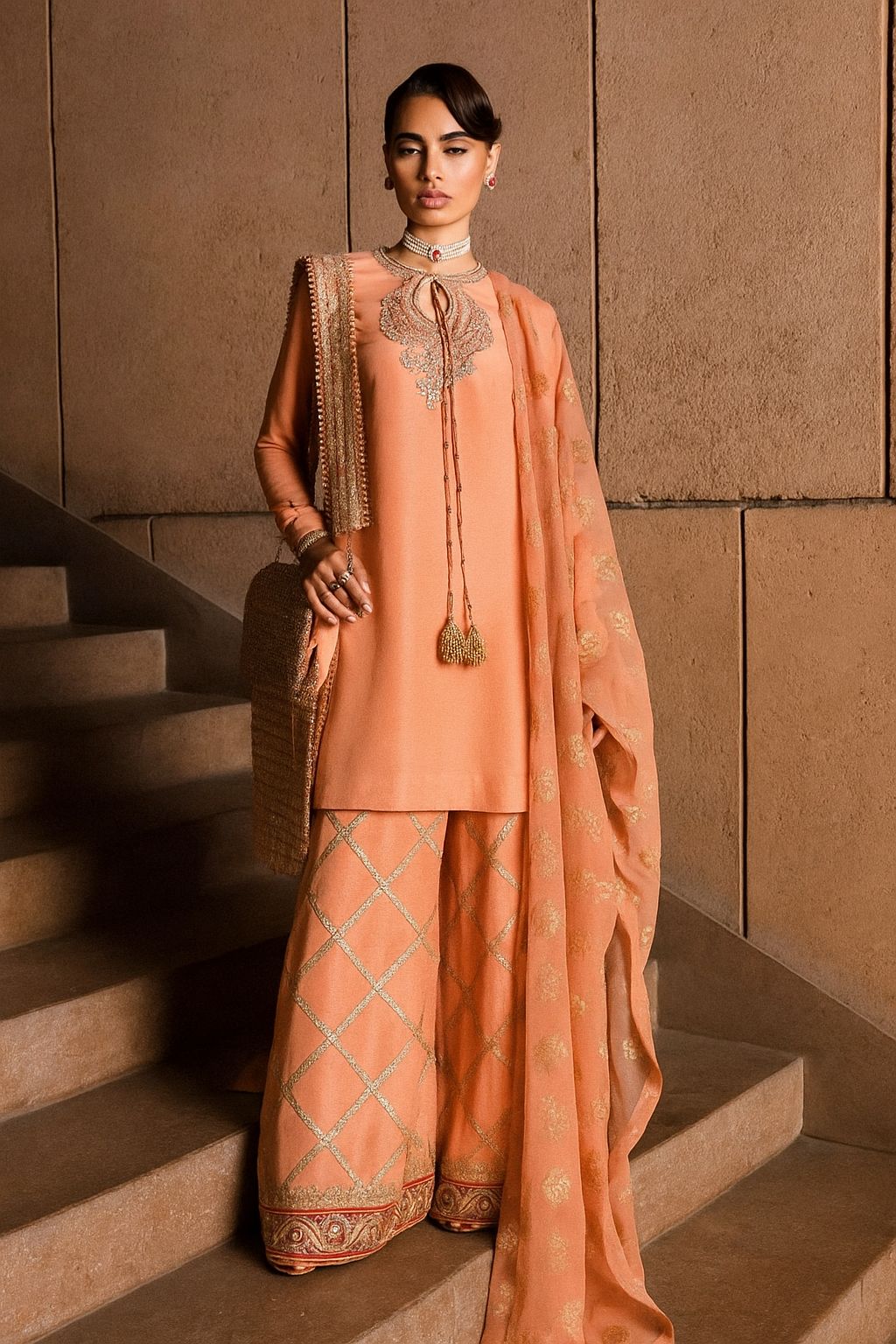 Hussain Rehar | Luxury Formals’25 | Celeine – Pink