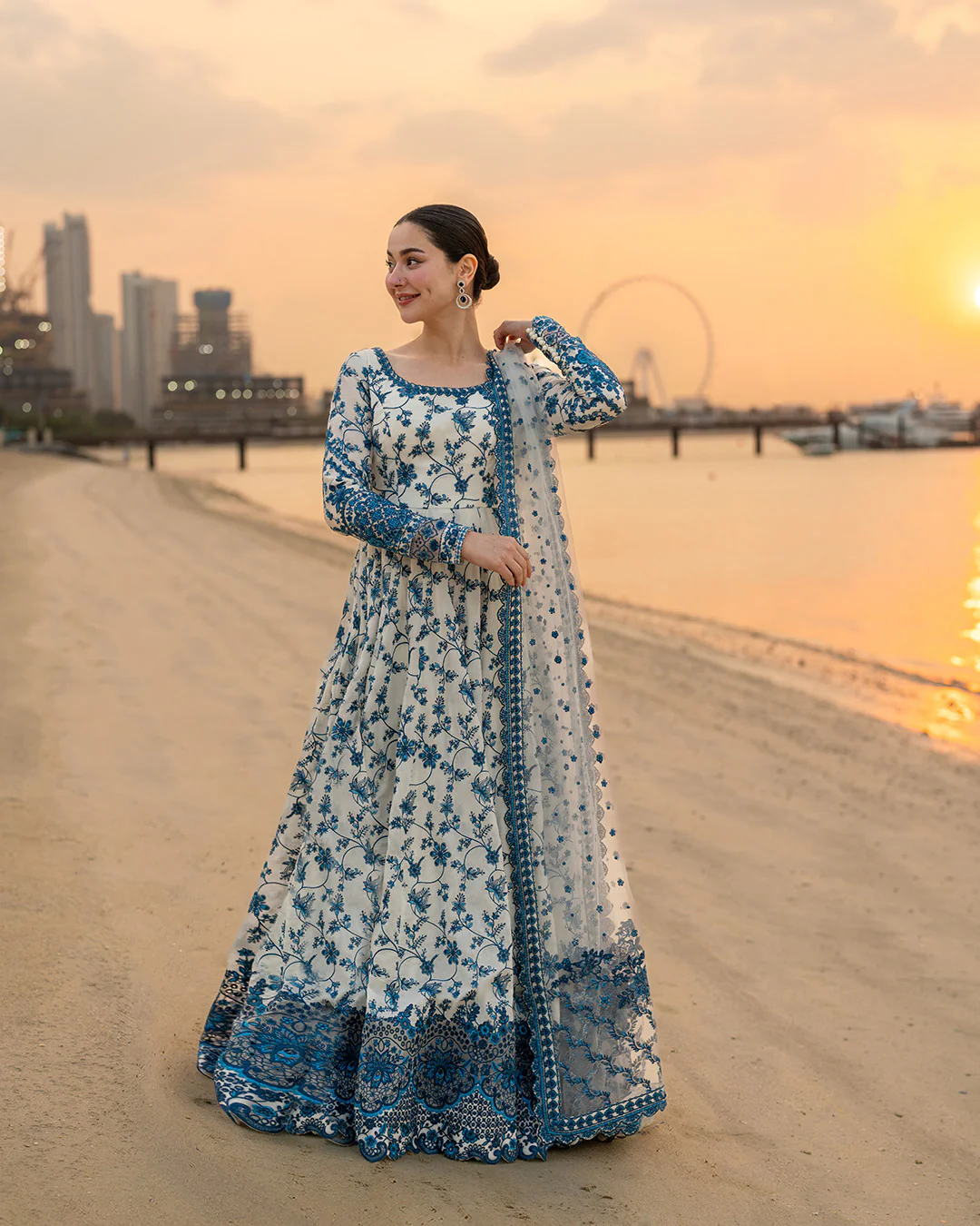 Faiza Saqlain Luxury Lawn Frock Style'26 | Jehona