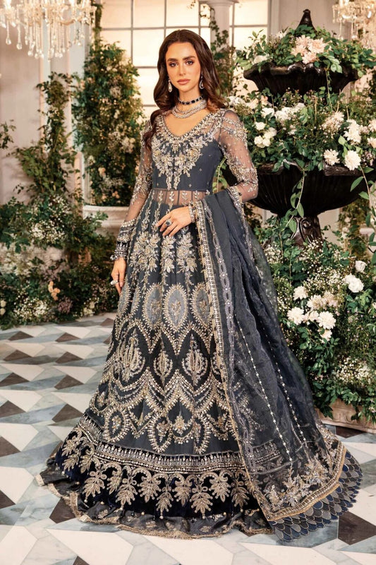 Maria B – 3 Piece Unstitched Embroidered Organza Suit | BD-2901