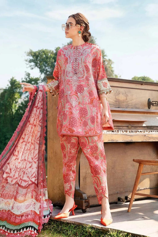 M.Prints | Unstitched Printed Lawn Suit | MPT-2513-A