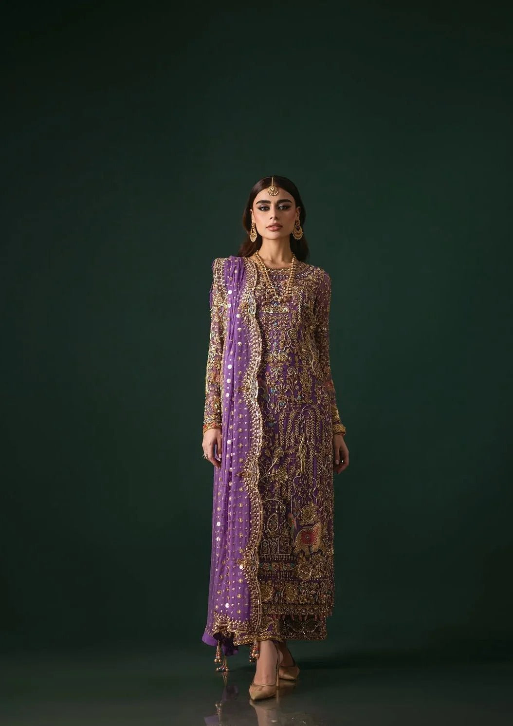 Nomi Ansari | Bridal Couture | Rich Purple For the Modern Muse