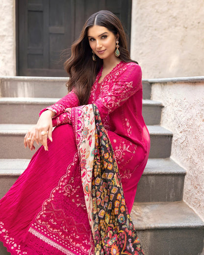 Faiza Saqlain | Zinnia Luxury Lawn 2025 | Varda