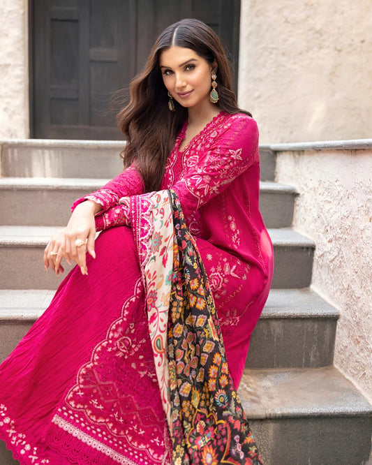 Faiza Saqlain | Zinnia Luxury Lawn 2025 | Varda