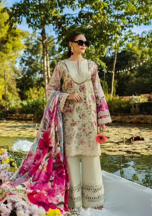 Elaf Print Chikankari 2025 | ROSES & WHITES