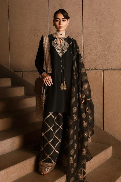 Hussain Rehar | Luxury Formals’25 | Celeine – Black