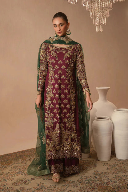 Abeera Usman | Festive Wear | Burgundy Dusk