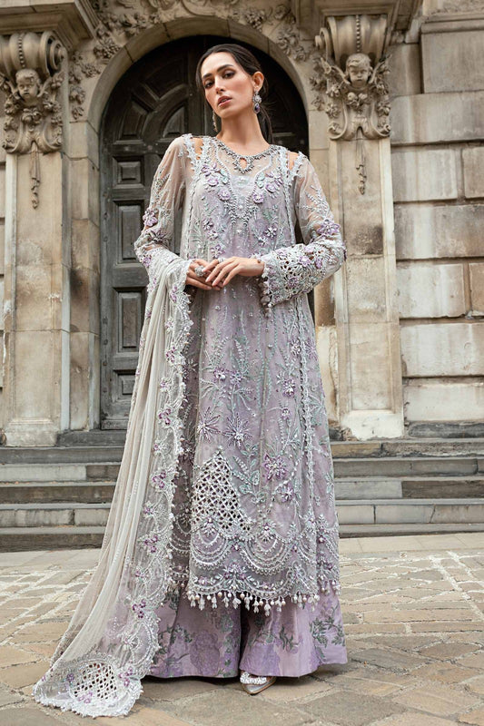 Maria B. Soiree | 3 Piece Unstitched Embroidered Net Suit