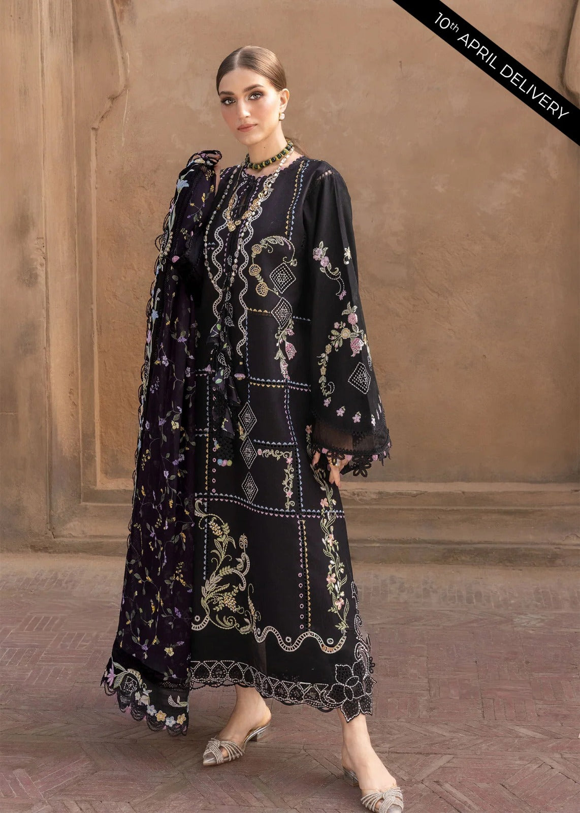 Crimson | Flow By Crimson Lawn'26 | FLORAL SERENITY