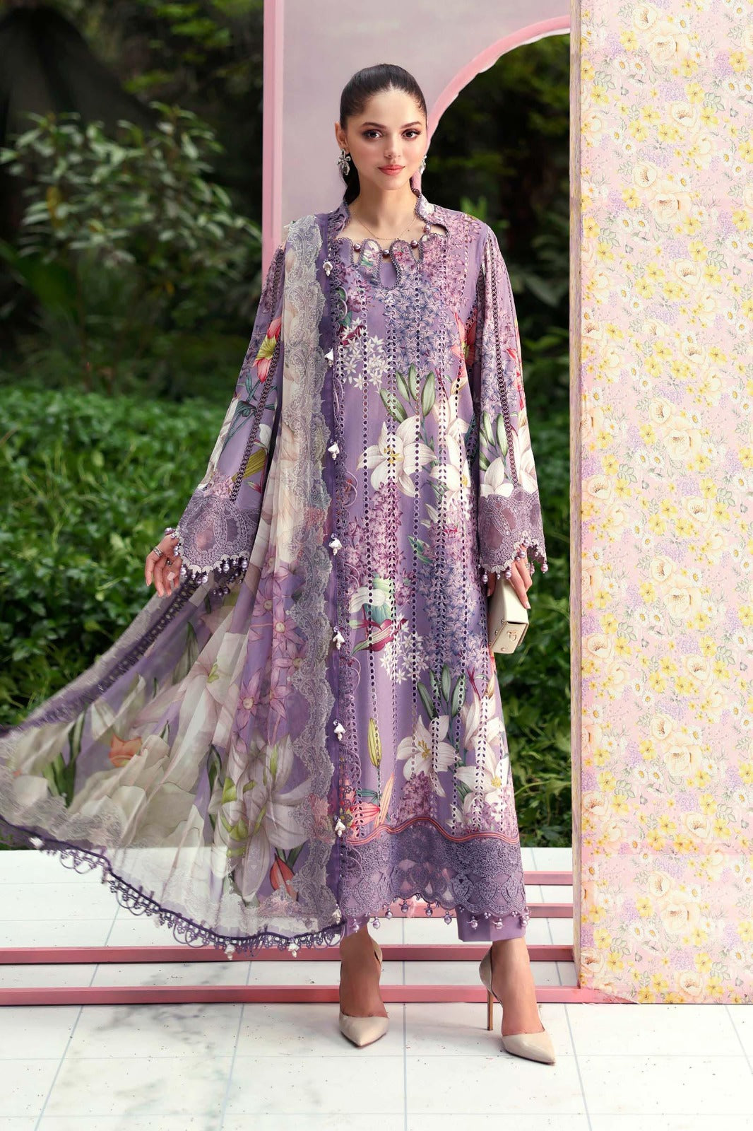 Mprints 2026 | Embroidered Lawn Suit | MPT-3006-B