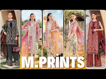 M.Prints | Unstitched Printed Lawn Suit | MPT-2512-B
