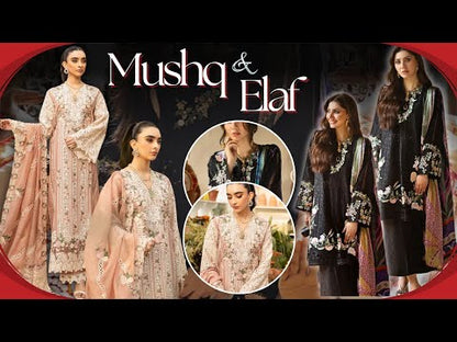 Mushq | Manaram Luxury Lawn’25 | Dazzling Glimmer