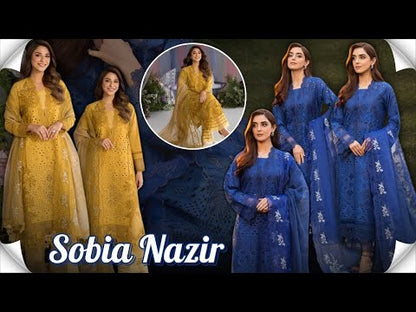 Sobia Nazir | Design 1A Luxury Lawn 2025 Unstitched