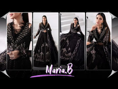 Maria.B | Unstitched Embroidered Chiffon Suit | BD-3004