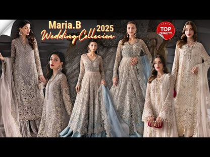 Maria.B | Unstitched Embroidered Organza Suit | BD-3006
