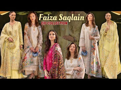 Faiza Saqlain | Zinnia Luxury Lawn 2025 | Varda