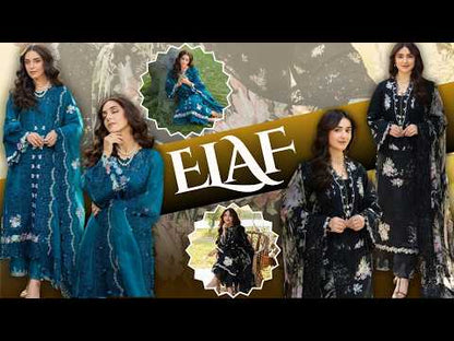 Elaf | Luxury Lawn'26 | ELY-2B MIDNIGHT BLOSSOM
