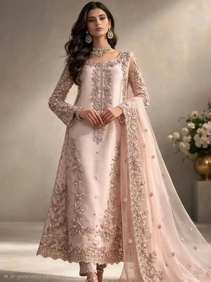 Naqsh Luxe | Blush Royale Ensemble